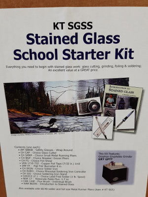 Stained Glass Starter Kit w/ Grinder - Stained Glass Express 