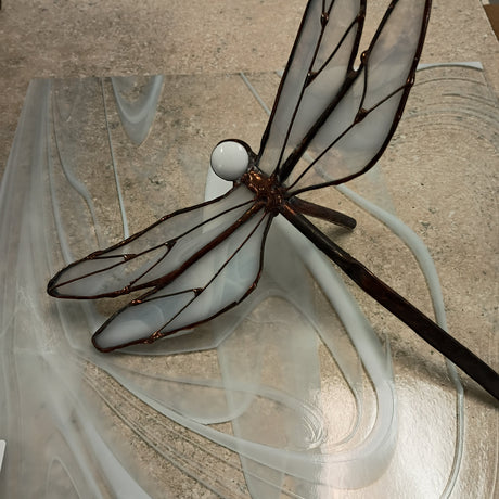 Stained Glass and Chill Dragonfly