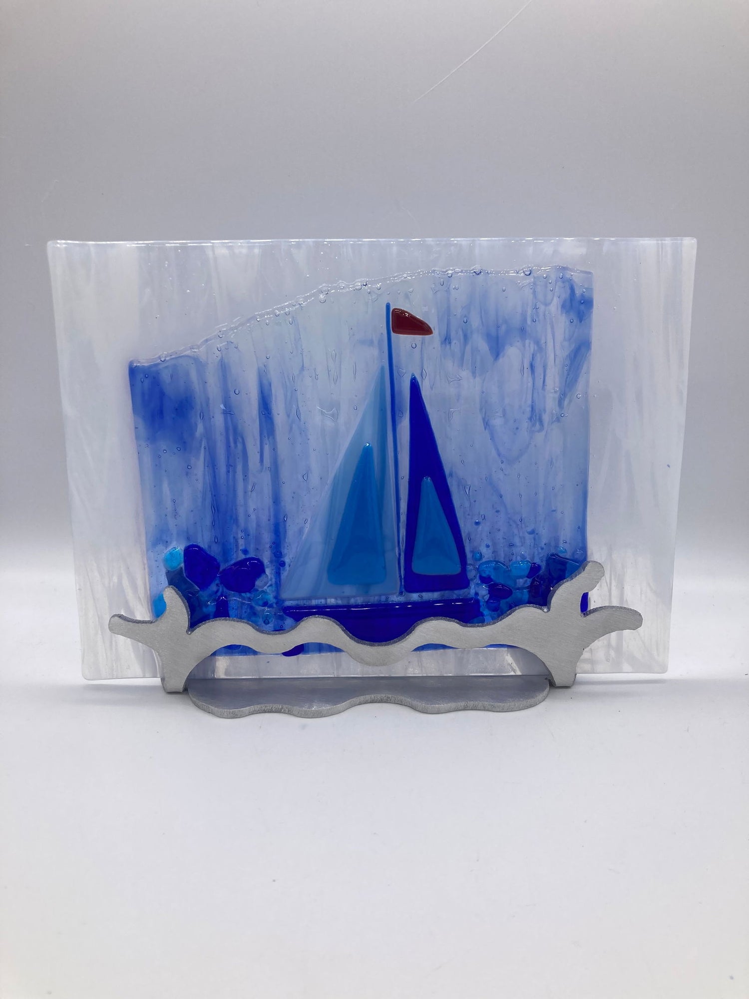 Stand Brushed Aluminum Driftwood - Stained Glass Express 