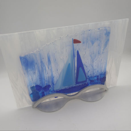 Stand Brushed Aluminum Wave - Stained Glass Express 