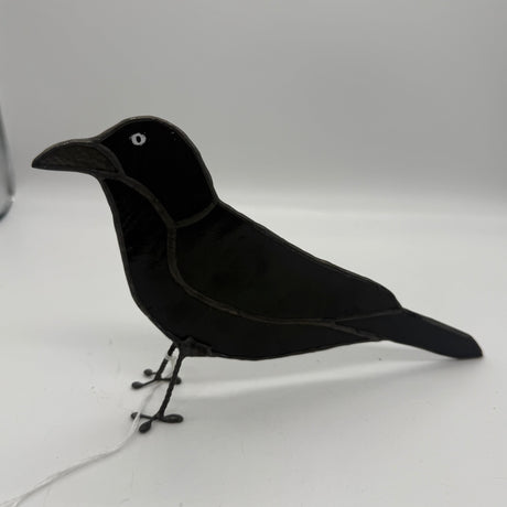 Standing Crow stained glass