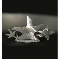 Starfish Brushed Aluminum Art Stand - Stained Glass Express 