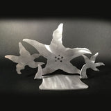 Starfish Brushed Aluminum Art Stand