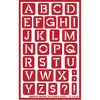 Stencil Over N Over Alphabet Contemporary - Stained Glass Express 