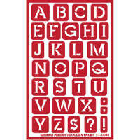 Stencil Over N Over Alphabet Contemporary - Stained Glass Express 