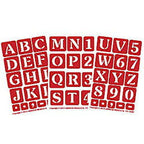 Stencil Over N Over Alphabet Letters Numbers - Stained Glass Express 