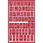 Stencil Over N Over Alphabet Neon - Stained Glass Express 