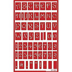 Stencil Over N Over Alphabet Uppercase - Stained Glass Express 