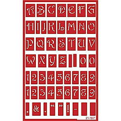 Stencil Over N Over Alphabet Uppercase - Stained Glass Express 