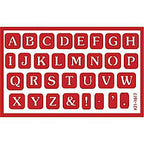 Stencil Over N Over Alphabet in Wedding - Stained Glass Express 