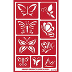 Stencil Over N Over Butterflies - Stained Glass Express 