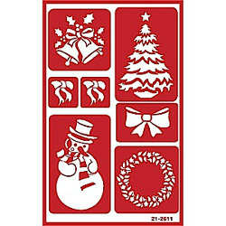 Stencil Over N Over Christmas - Stained Glass Express 