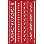 Stencil Over N Over Christmas Border - Stained Glass Express 