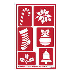 Stencil Over N Over Christmas Cheer - Stained Glass Express 