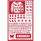Stencil Over N Over Crazy Sweaters - Stained Glass Express 