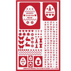 Stencil Over N Over Easter Eggs - Stained Glass Express 