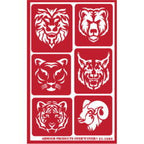 Stencil Over N Over Exotic Animals - Stained Glass Express 