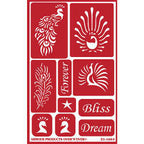 Stencil Over N Over Feathered Bliss - Stained Glass Express 