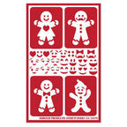Stencil Over N Over Gingerbread Folks - Stained Glass Express 