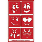 Stencil Over N Over Goofy Face - Stained Glass Express 