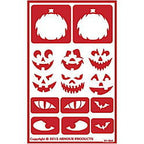 Stencil Over N Over Halloween Faces - Stained Glass Express 