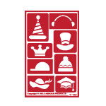 Stencil Over N Over Hat Time - Stained Glass Express 