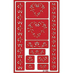 Stencil Over N Over Hearts - Stained Glass Express 