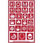 Stencil Over N Over Home - Stained Glass Express 
