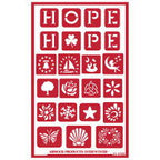 Stencil Over N Over Hope - Stained Glass Express 