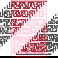 Stencil Over N Over Love - Stained Glass Express 