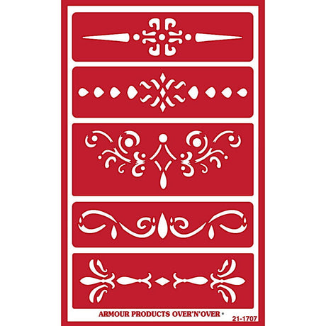 Stencil Over N Over Ornamental Borders - Stained Glass Express 