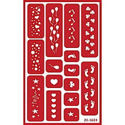 Stencil Over N Over Party Elements Stencil Over N Over - Stained Glass Express 