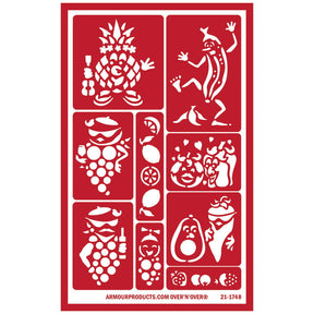 Stencil Over N Over Produce Peeps - Stained Glass Express 