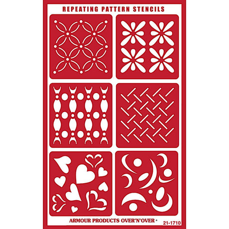 Stencil Over N Over Repeating Patterns - Stained Glass Express 