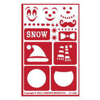 Stencil Over N Over Snow Fun - Stained Glass Express 