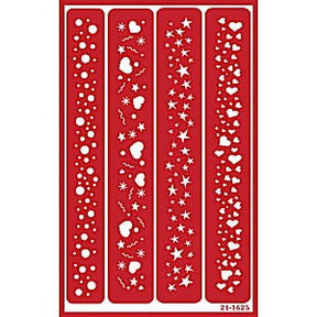 Stencil Over N Over Sparkle Border - Stained Glass Express 