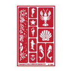 Stencil Over N Over Under the Sea - Stained Glass Express 