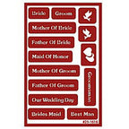 Stencil Over N Over Wedding Assorted - Stained Glass Express 