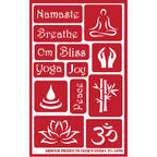 Stencil Over and Over Namaste - Stained Glass Express 