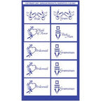Stencil Rub N Etch Bride & Groom - Stained Glass Express 