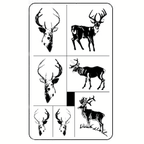 Stencil Rub N Etch Bucks II - Stained Glass Express 