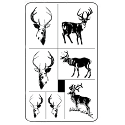 Stencil Rub N Etch Bucks II - Stained Glass Express 