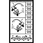 Stencil Rub N Etch Butterflies 2 - Stained Glass Express 