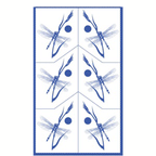 Stencil Rub N Etch Dragonfly on Grass - Stained Glass Express 