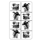 Stencil Rub N Etch Ducks - Stained Glass Express 
