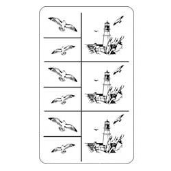 Stencil Rub N Etch Lighthouse - Stained Glass Express 