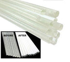 Striking Opaque White 7-9mm Rod 33 COE - Stained Glass Express 