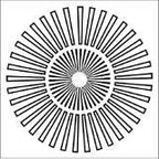 Sunburst Fusing Stencil - Stained Glass Express 