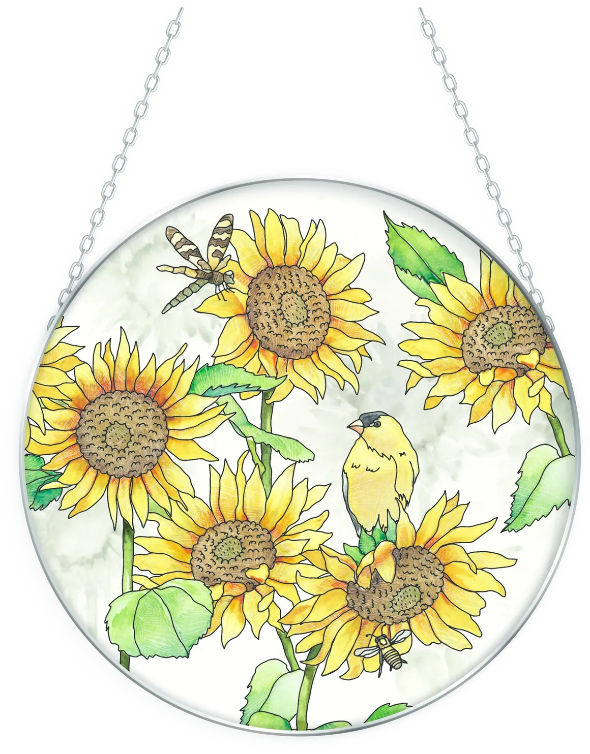 Sunflower Field Suncatcher - Stained Glass Express 