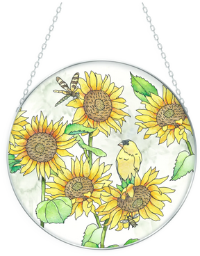 Sunflower Field Suncatcher - Stained Glass Express 